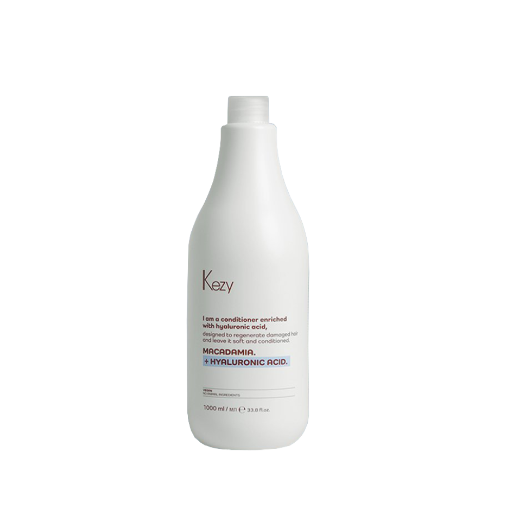 Кондиционер для повреждённых волос Kezy Macadamia + Hyaluronic Acid Conditioner 1000ml 1 Beauty-glow.md Kezy Macadamia + Hyaluronic Acid Conditioner 1000ml